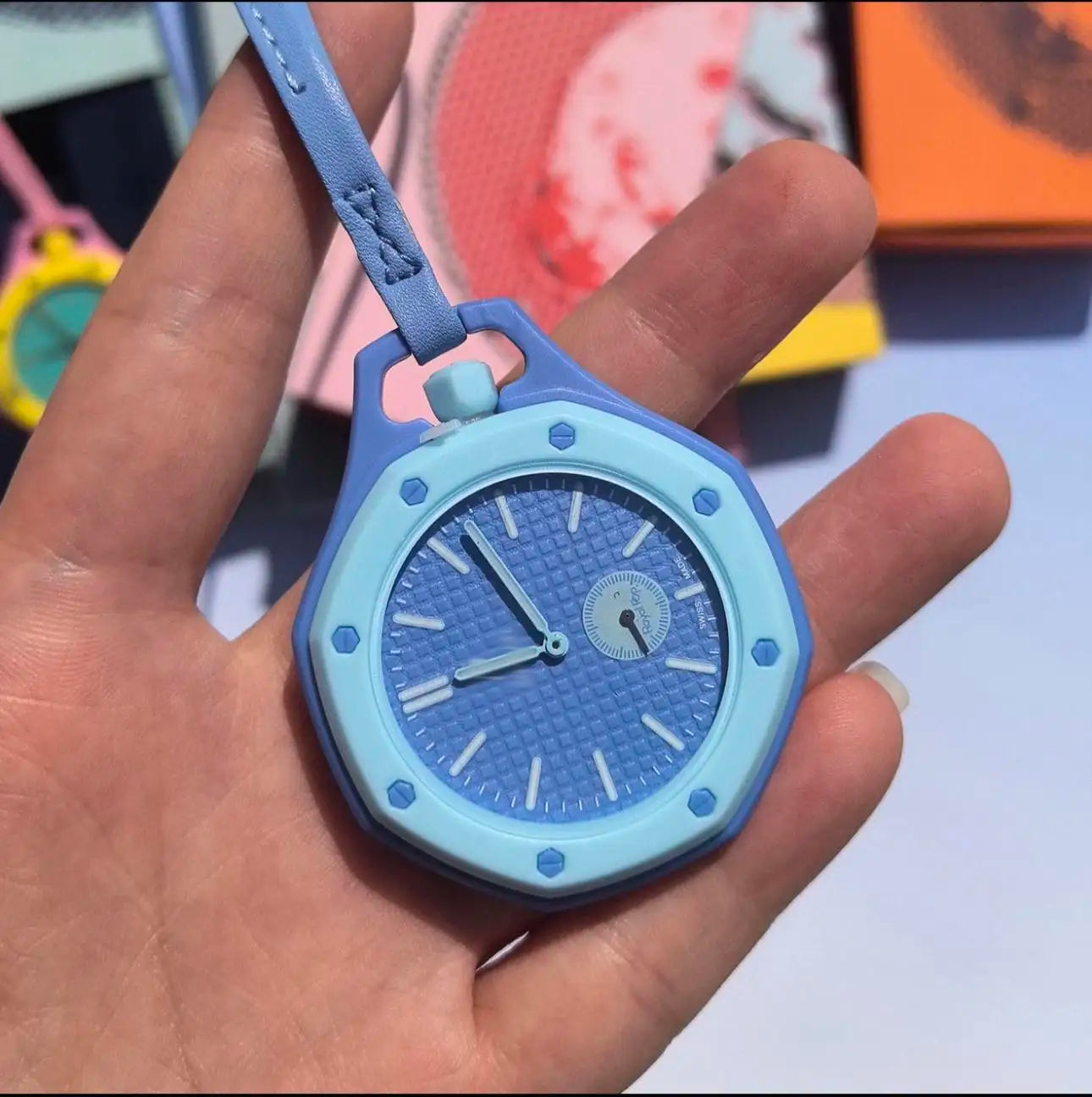 New AP SWATCH Joint Watch Quartz Strap AP Swatch Logo 1:1 Replica Royal Oak Pocket Watch Couple Watch Exquisite Holiday Gifts