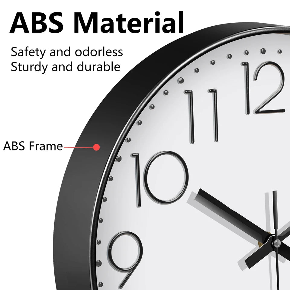 Modern Minimalist Wall Clock Silent 3D Digital Quartz Clock  Tempered Glass Clock for Living Room Bedroom Kitchen Office  Decor