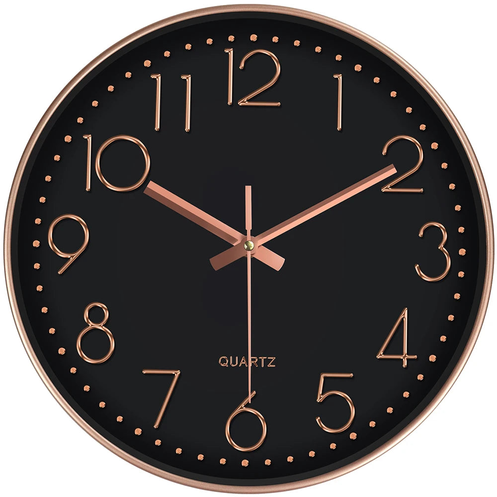 Modern Minimalist Wall Clock Silent 3D Digital Quartz Clock  Tempered Glass Clock for Living Room Bedroom Kitchen Office  Decor