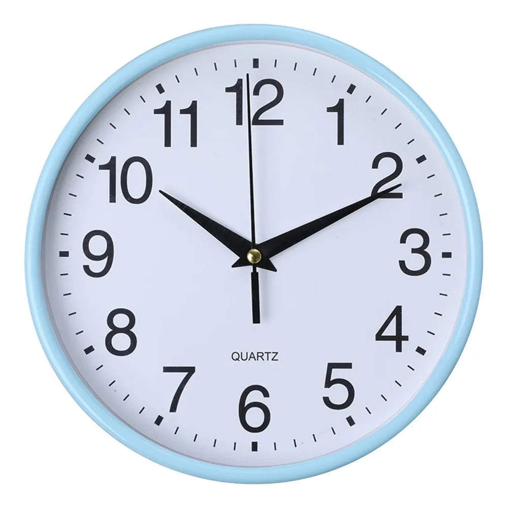 Quartz Clock Battery Operated Hanging Clock 8 Inch Non-ticking Round Wall Clocks Easy-to-read Numerals Scale clock School