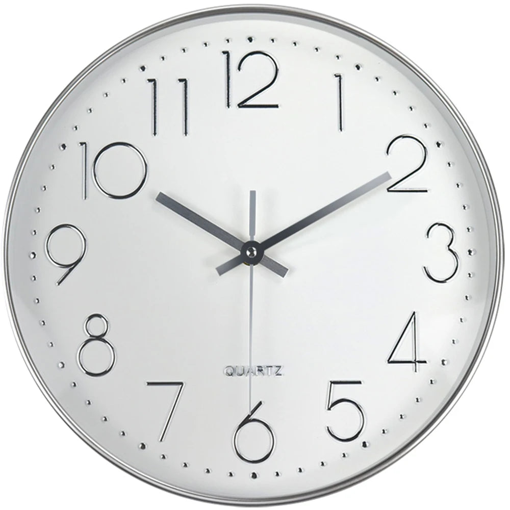 Modern Minimalist Wall Clock Silent 3D Digital Quartz Clock  Tempered Glass Clock for Living Room Bedroom Kitchen Office  Decor