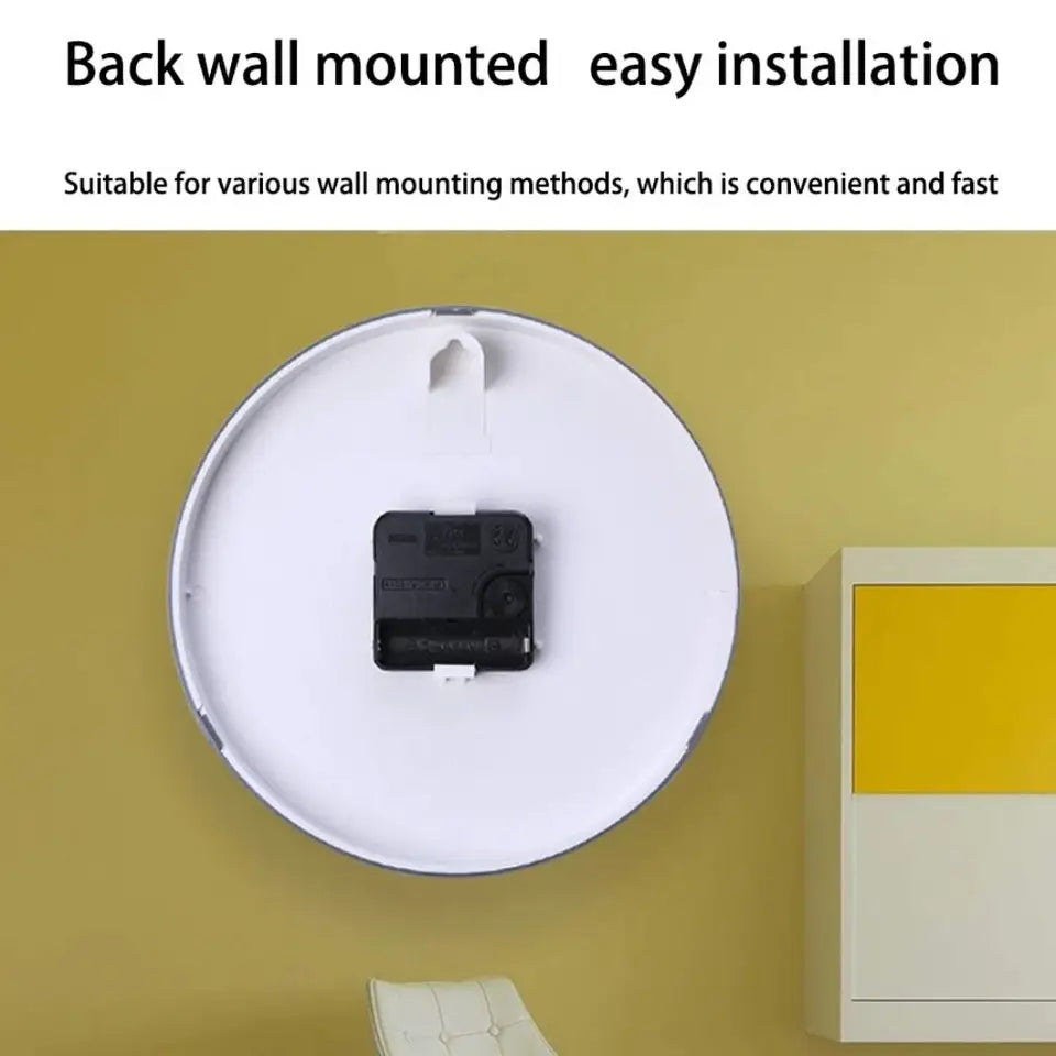 Quartz Clock Battery Operated Hanging Clock 8 Inch Non-ticking Round Wall Clocks Easy-to-read Numerals Scale clock School