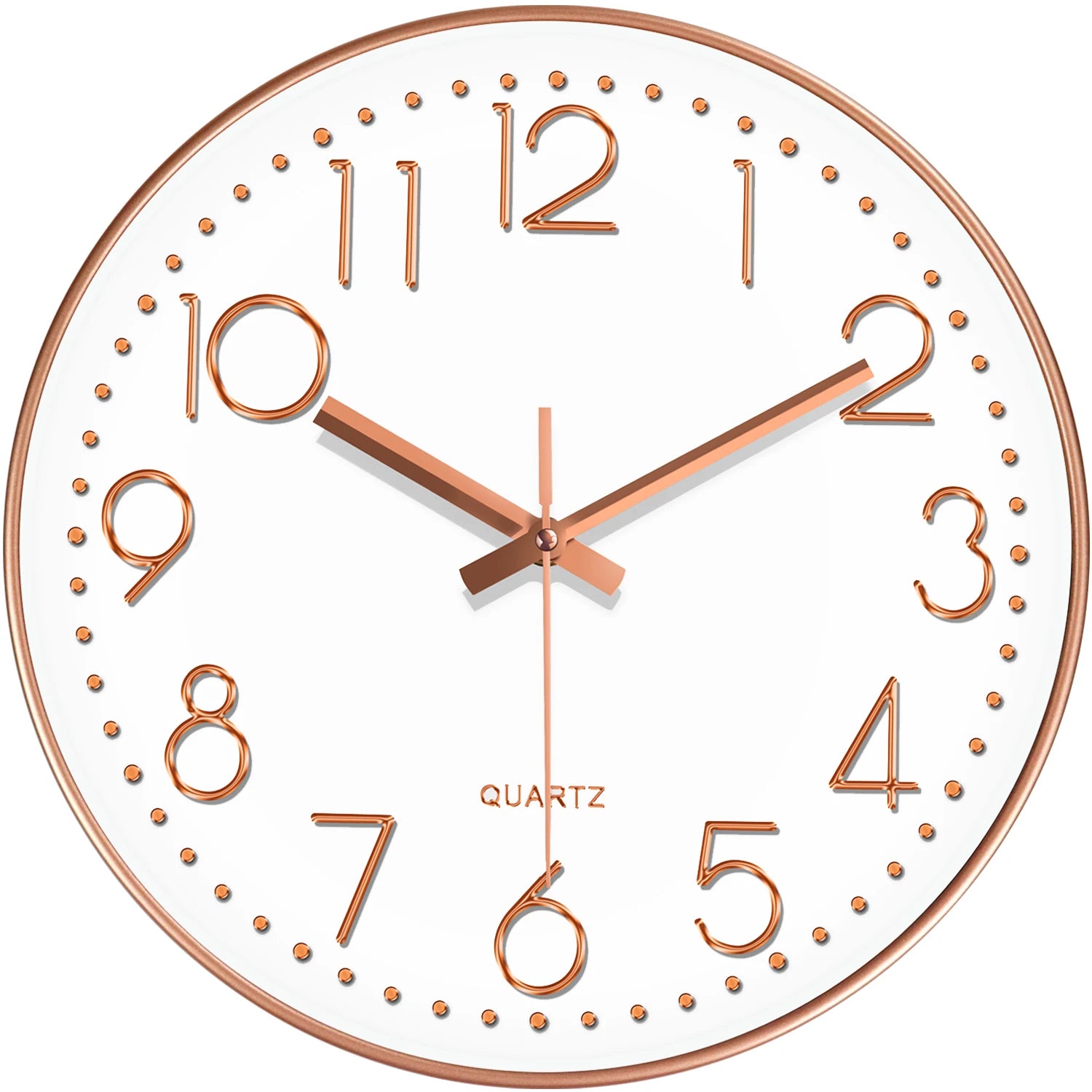 Modern Minimalist Wall Clock Silent 3D Digital Quartz Clock  Tempered Glass Clock for Living Room Bedroom Kitchen Office  Decor